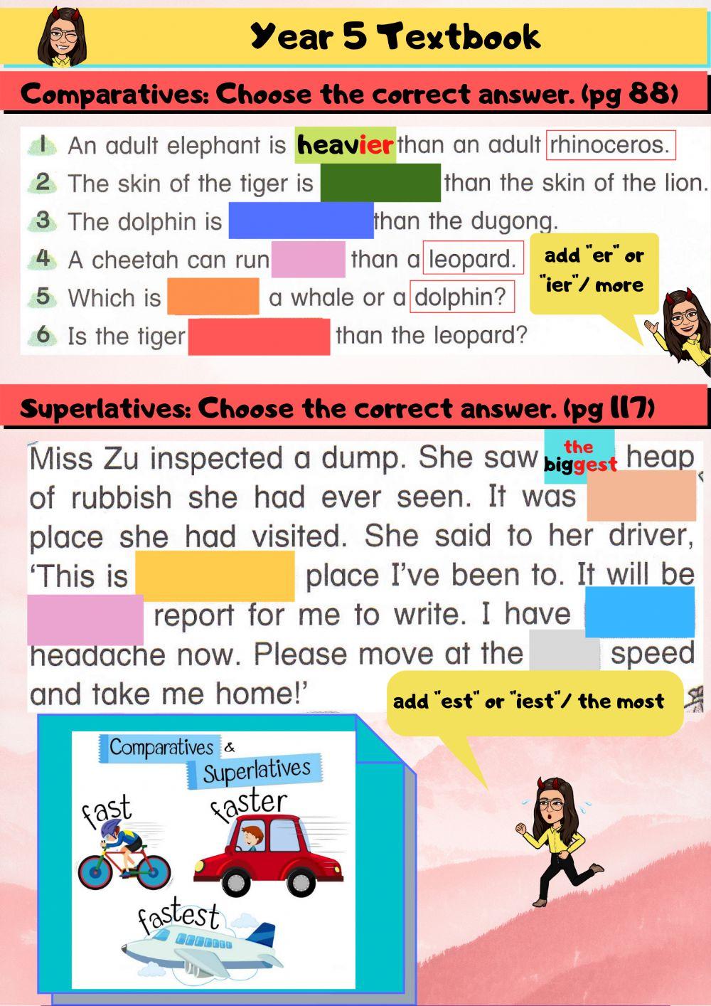 Comparisons of adjectives