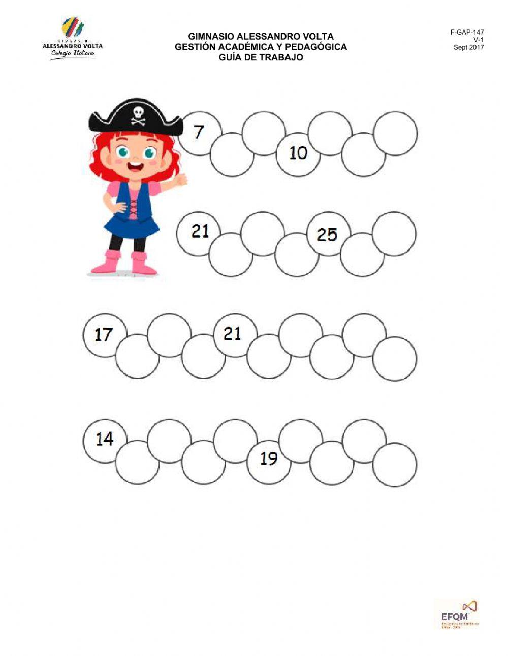 Conteo ascendente y descendente