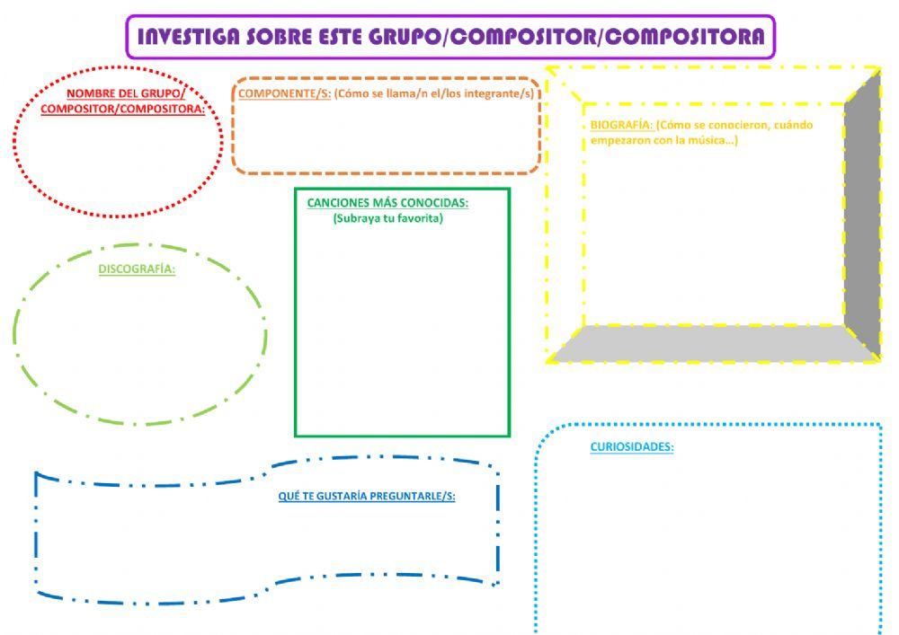 Búsqueda información grupo, cantante o comporitor 5º- 6º
