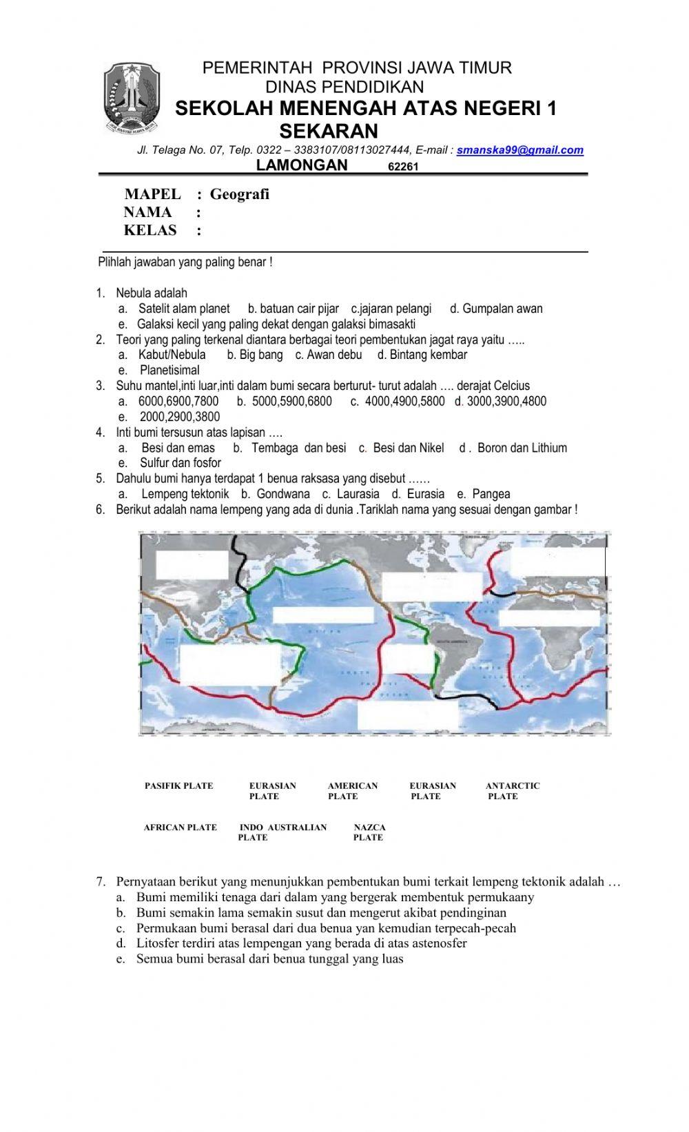 519002 Planet Bumi Zainalmufti LiveWorksheets 519002 Planet Bumi Zainalmufti LiveWorksheets