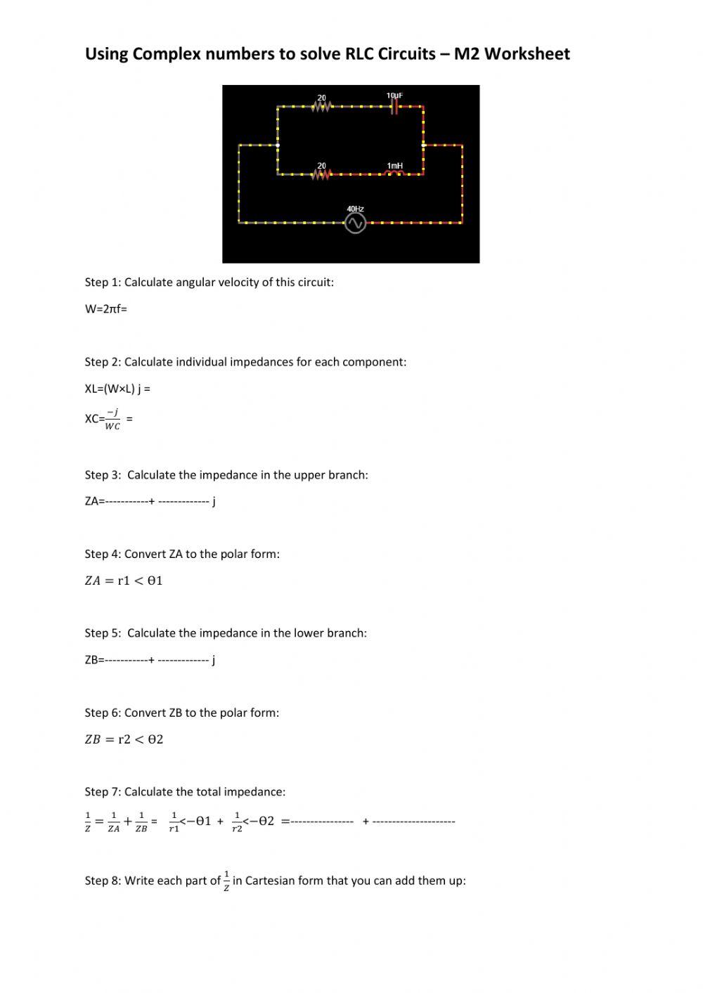 Complex numbers - RLC - M2 Part 2