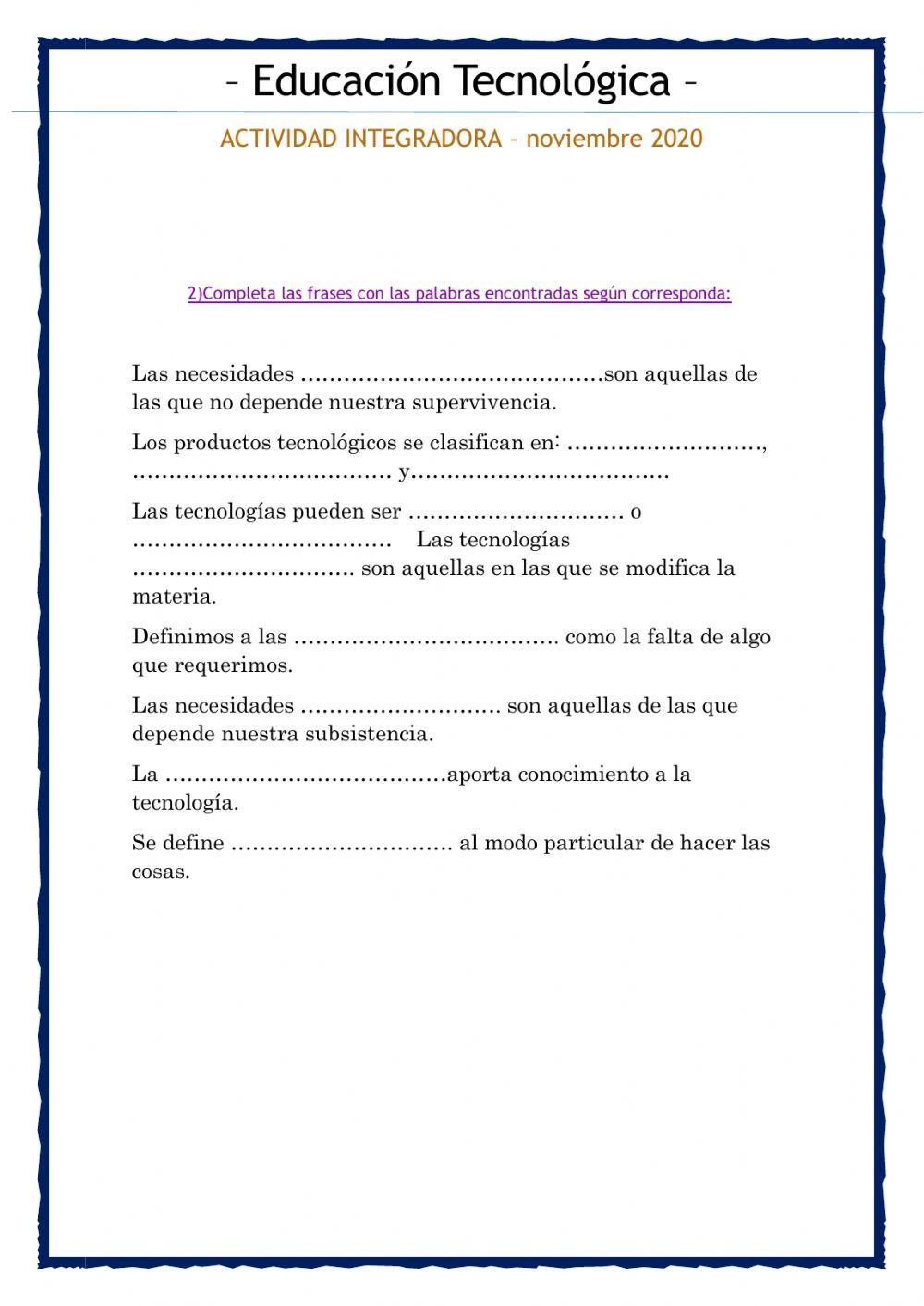 Educacion tecnologica