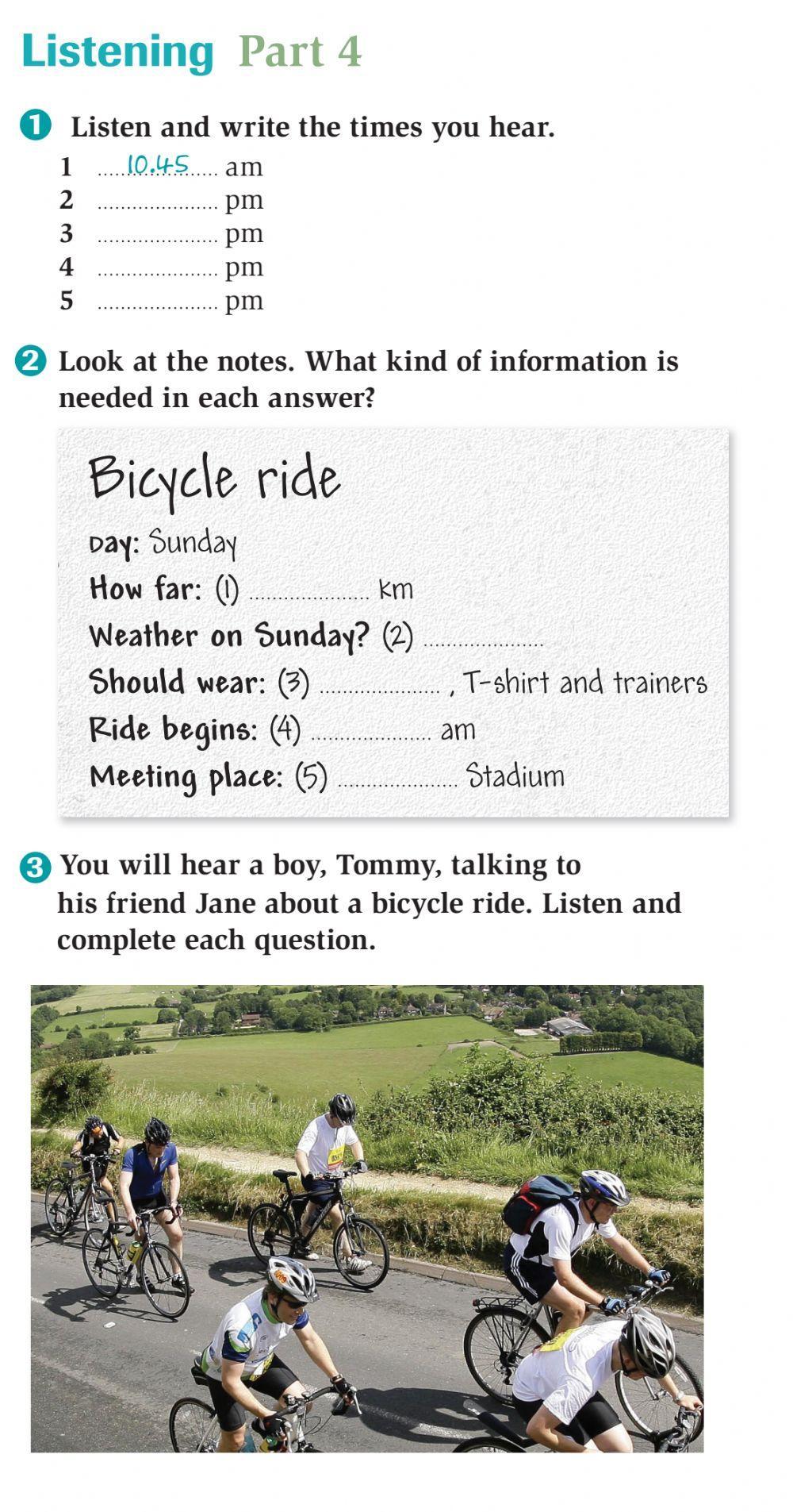 Ket listening part 4