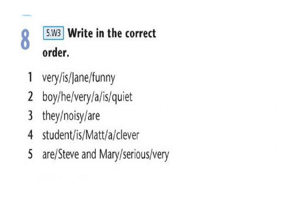 Character adjectives