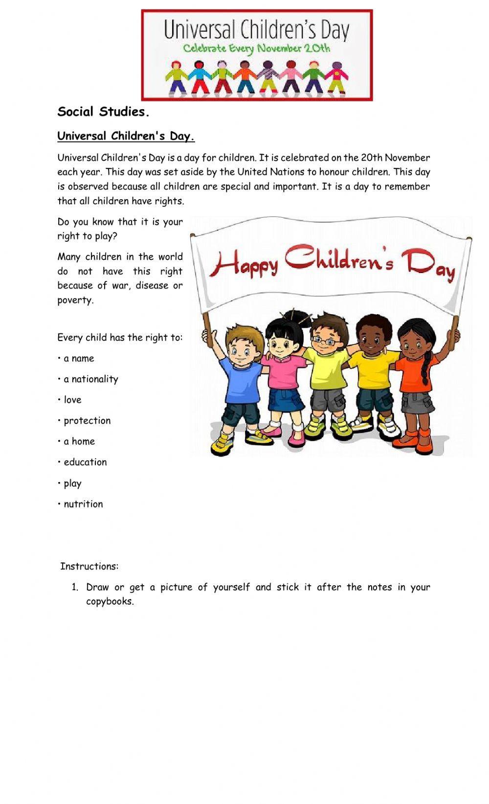 Universal Children's day