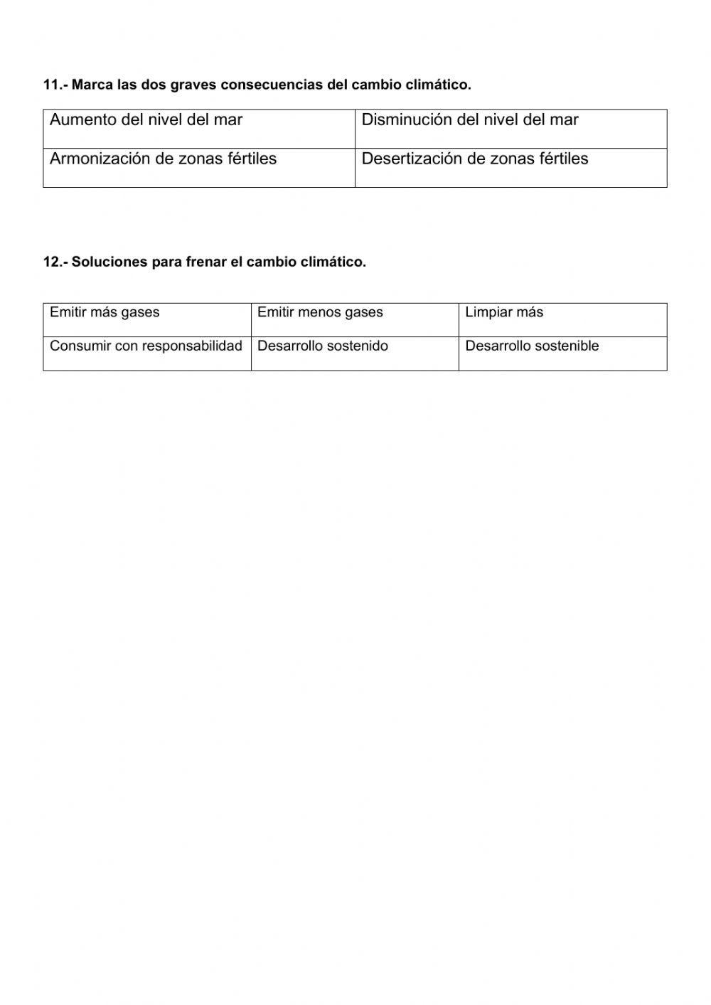 Climas diferentes, paisajes distintos