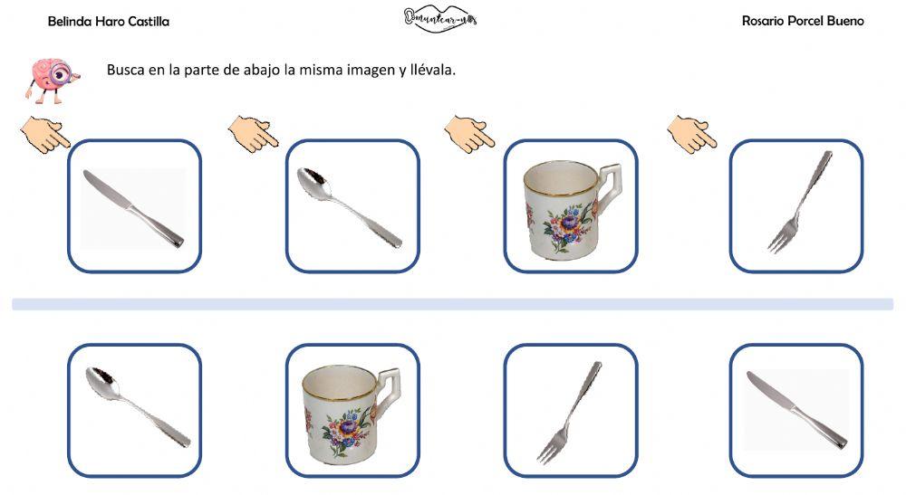 Asociar imágenes: la cocina