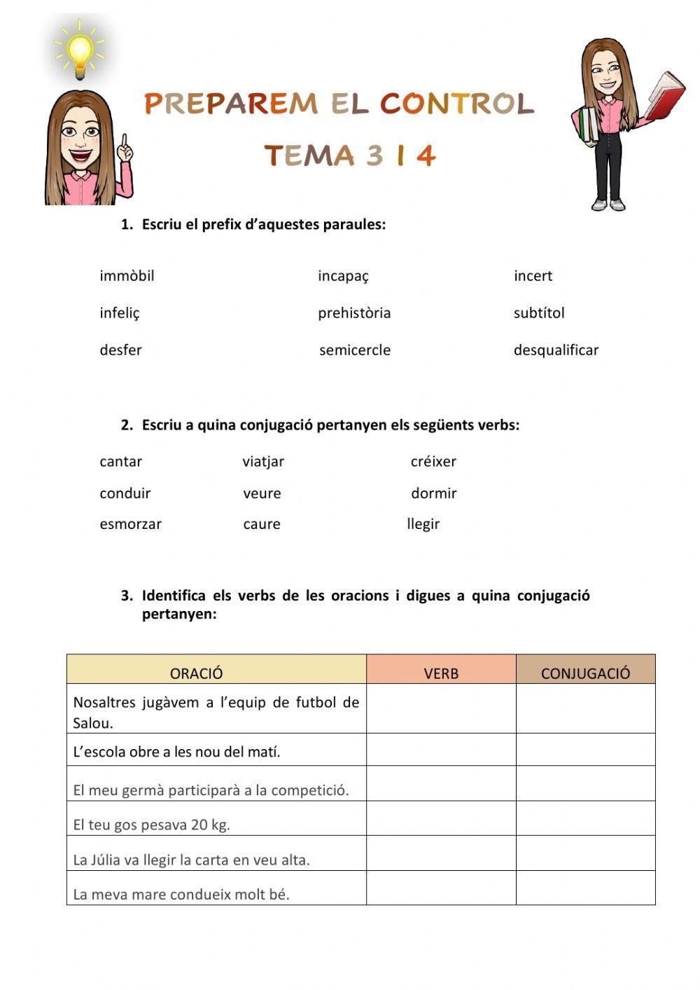 Conjugacions i pronoms