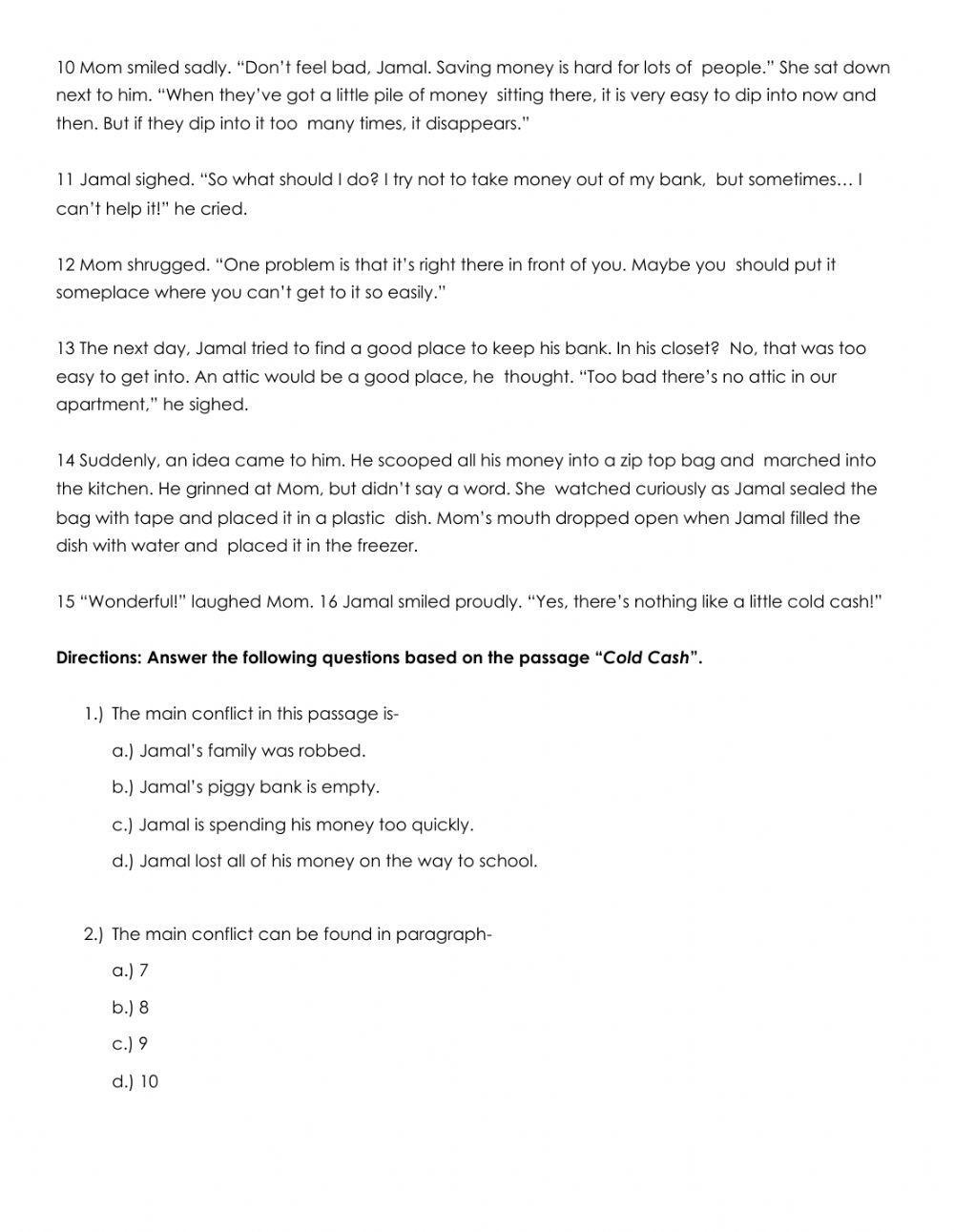 Problem and Solution Graded Assignment