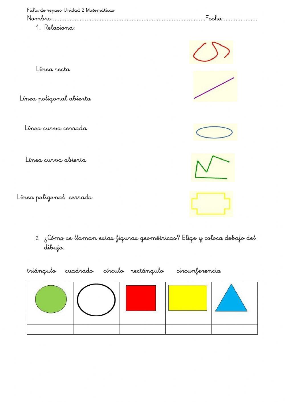 Repaso números o al 39 y geometría