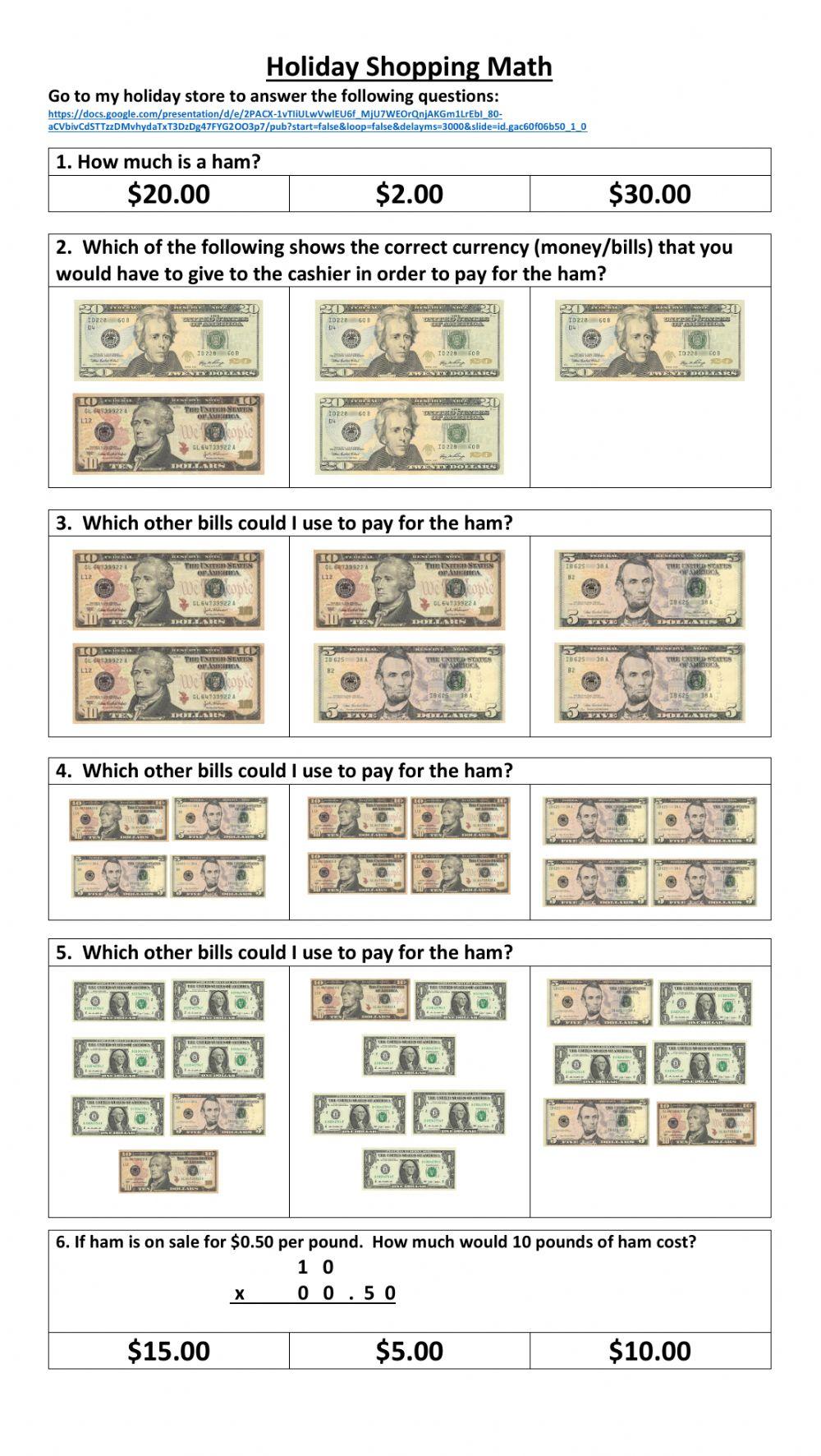 Holiday Shopping - Ham