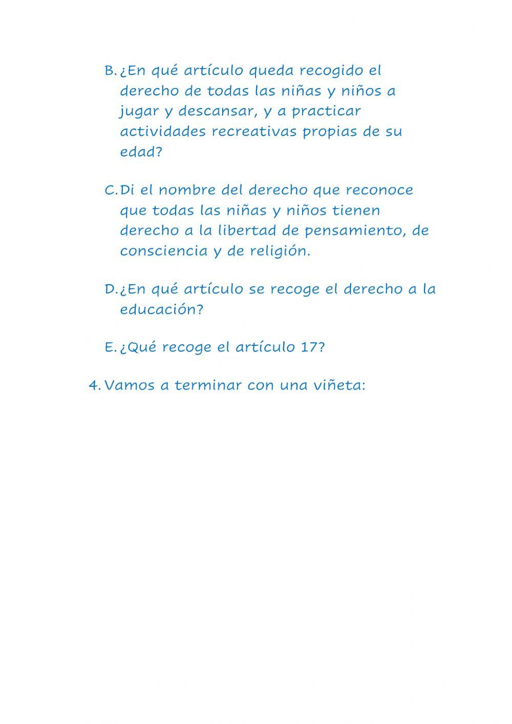 Derechos de la infancia.