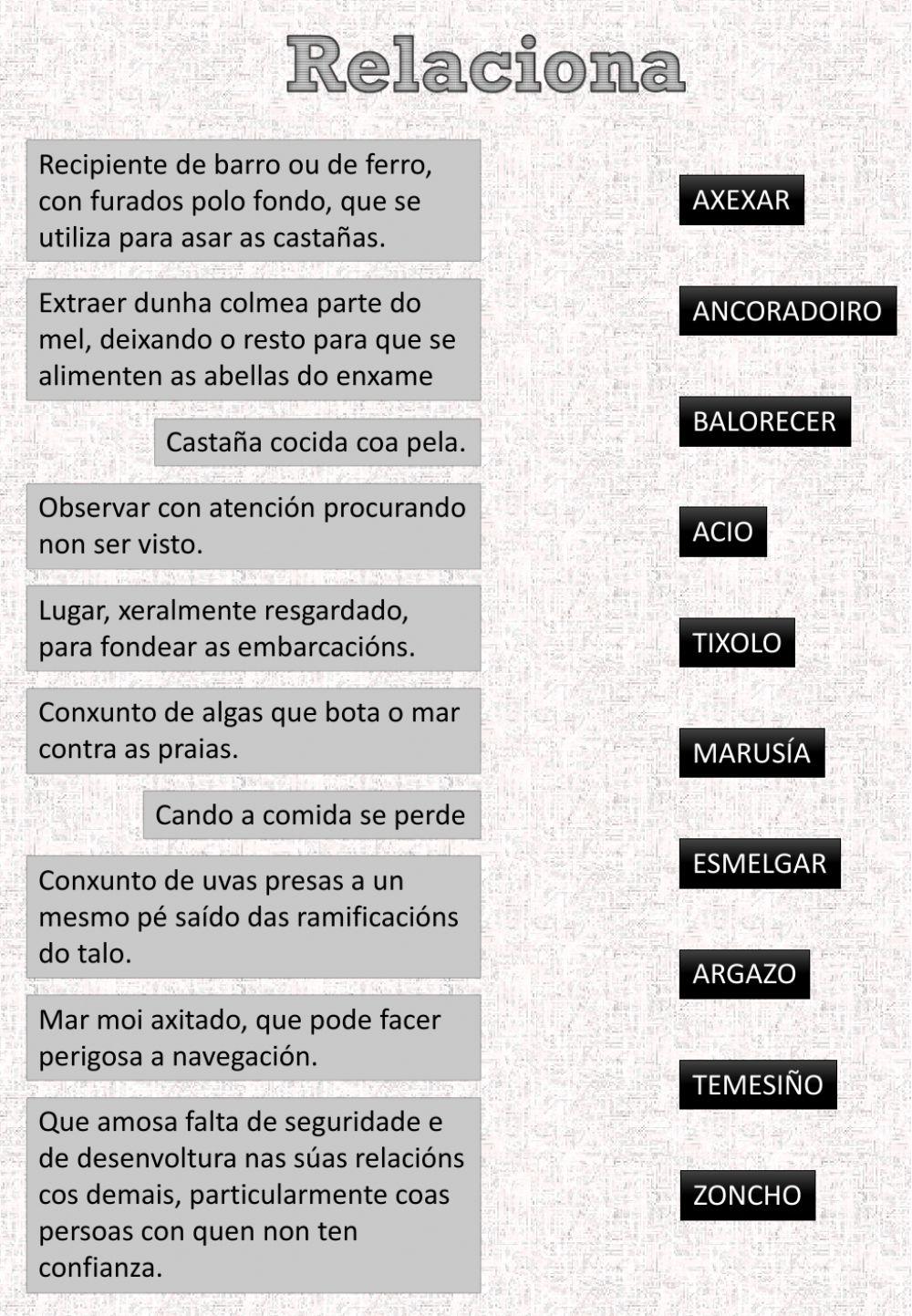 Vocabulario