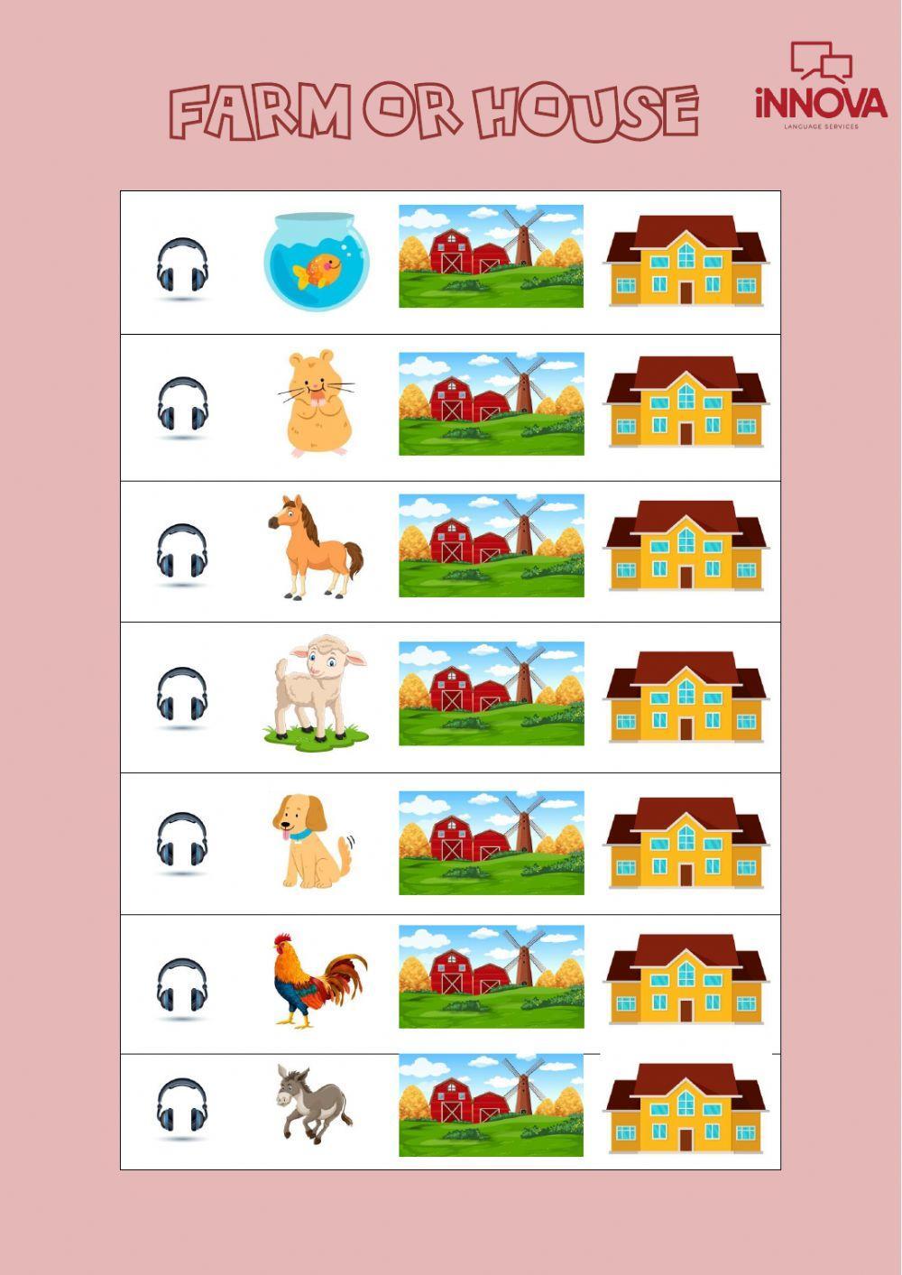 Where do they live? Farm or house?