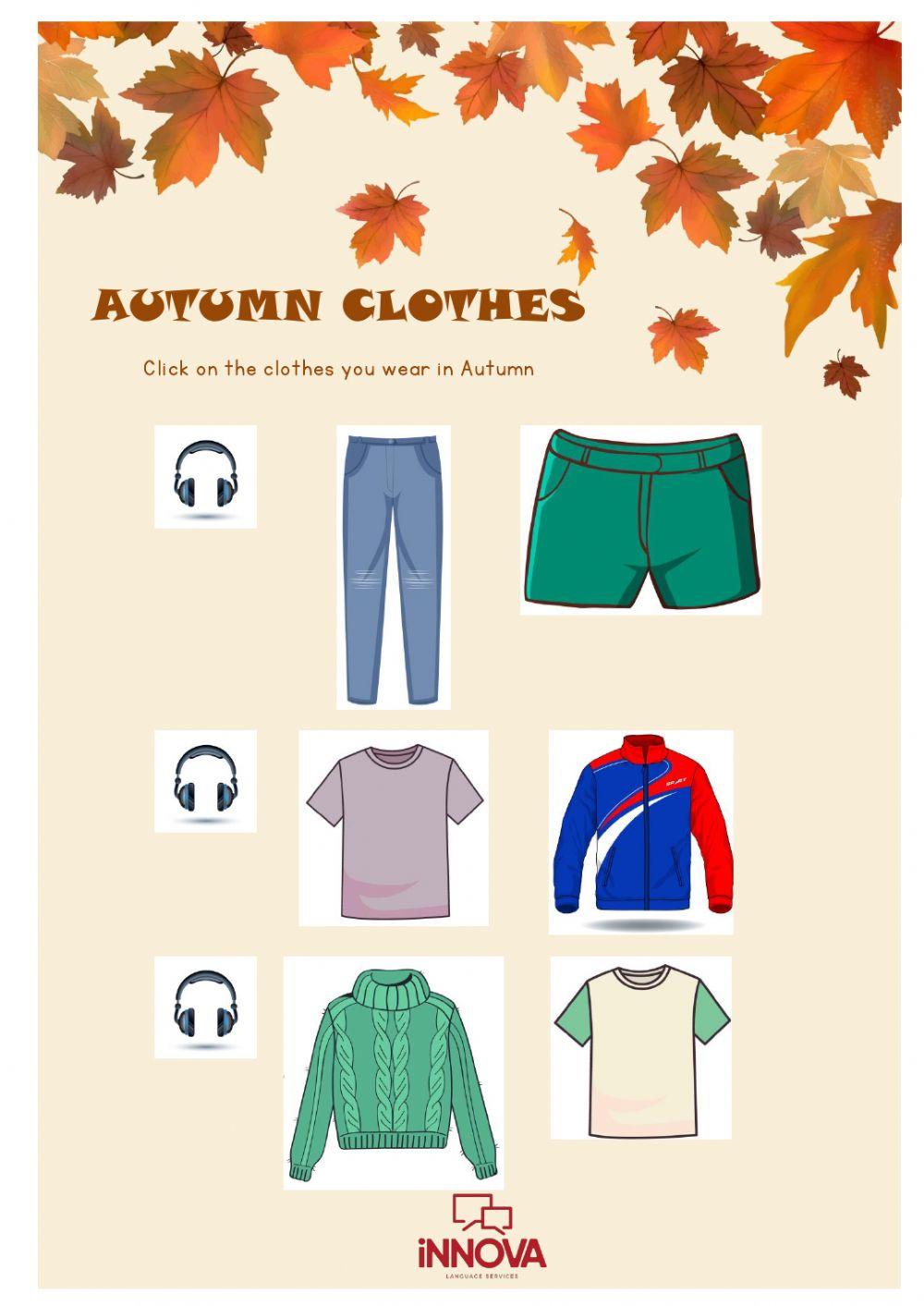 Autumn clothes