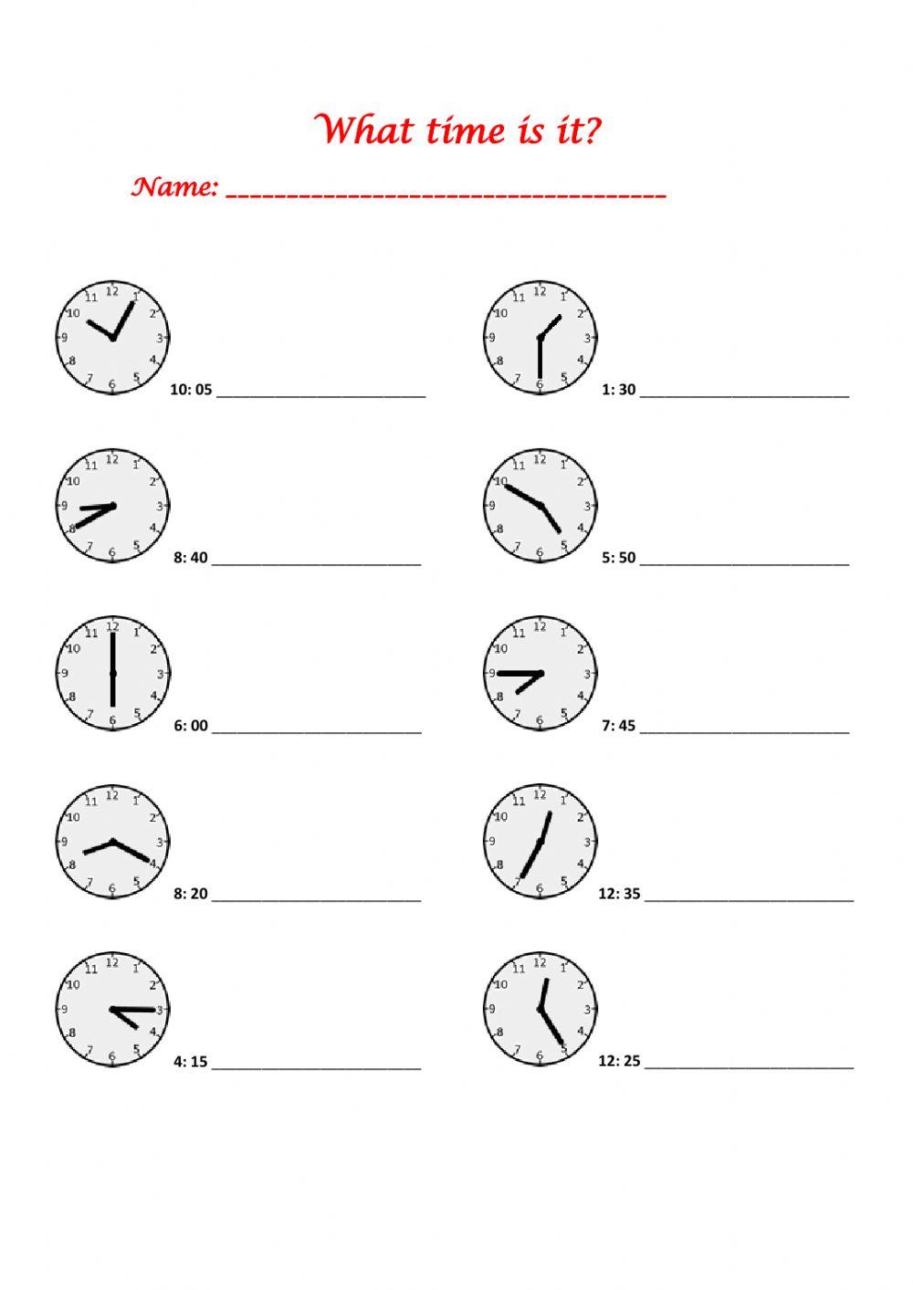 What time is it? For Kids