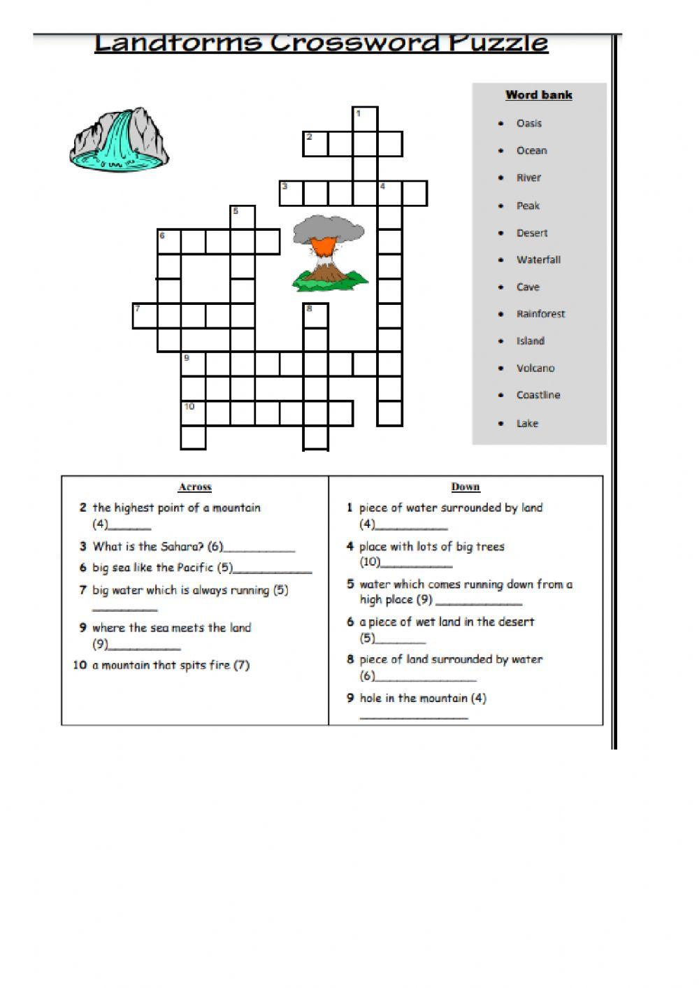 Landforms and bodies of water REVISON