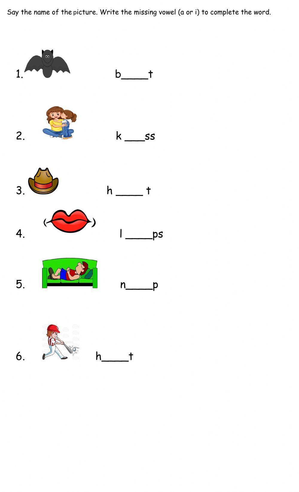 Phonics vowel a and i