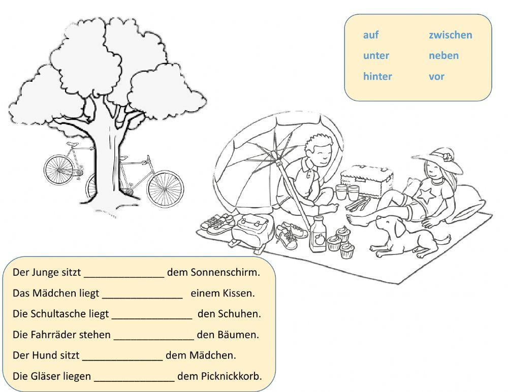 German Prepositions Picture