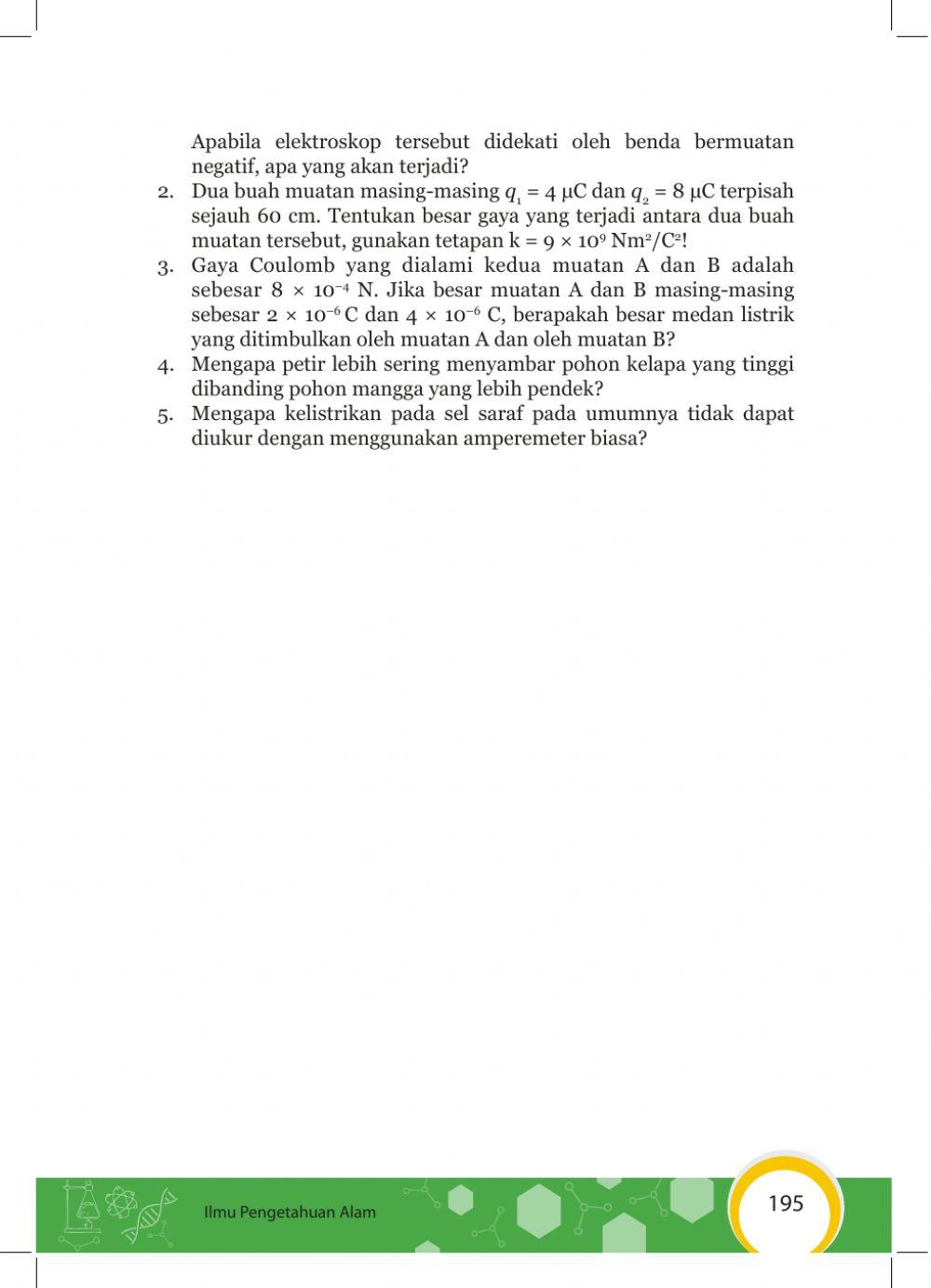 Uji kompetensi listrik statis