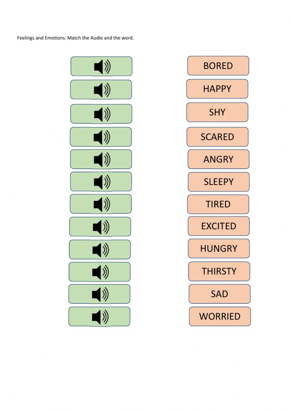 MatchFeelings and Emotions