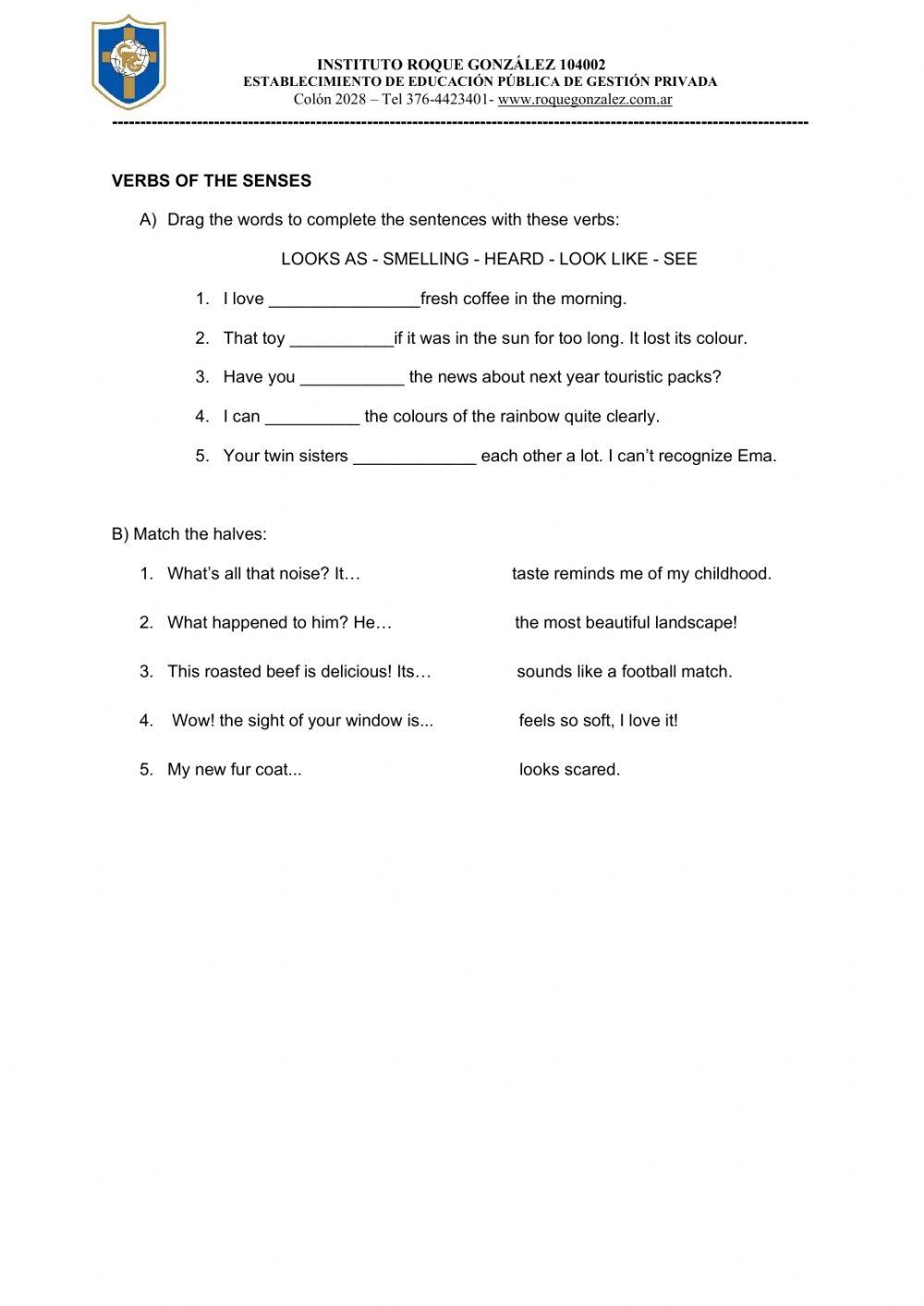 4º año - actividad 1 - 2º trimestre