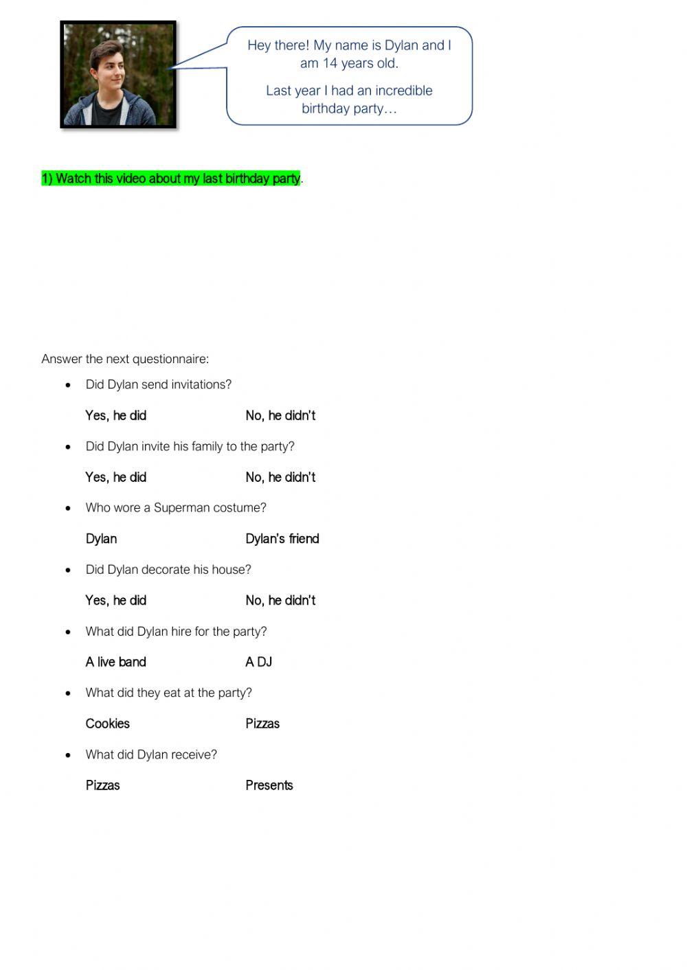 PROPUESTA 12 birthday parties