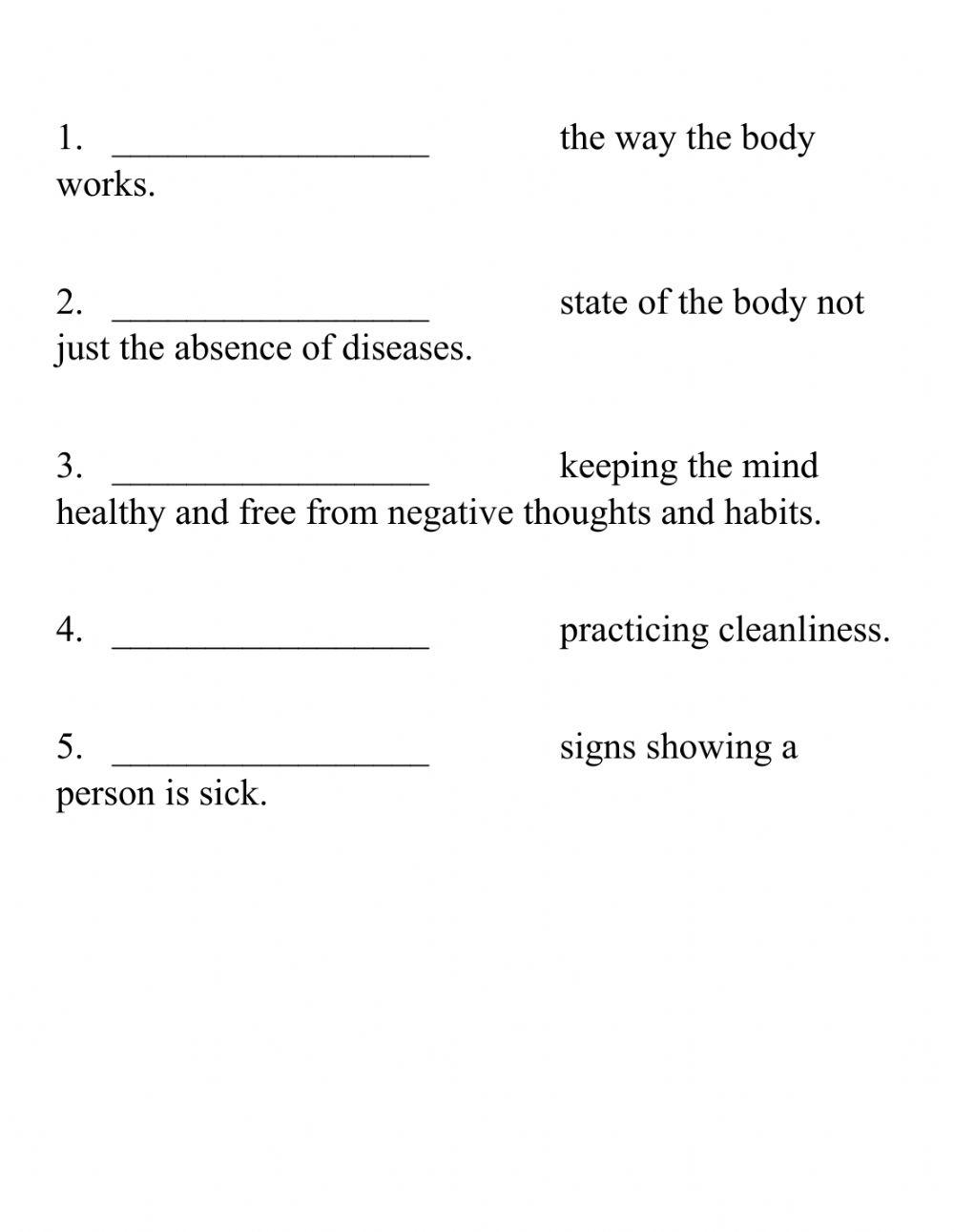 Introduction to Health Science Vocabulary