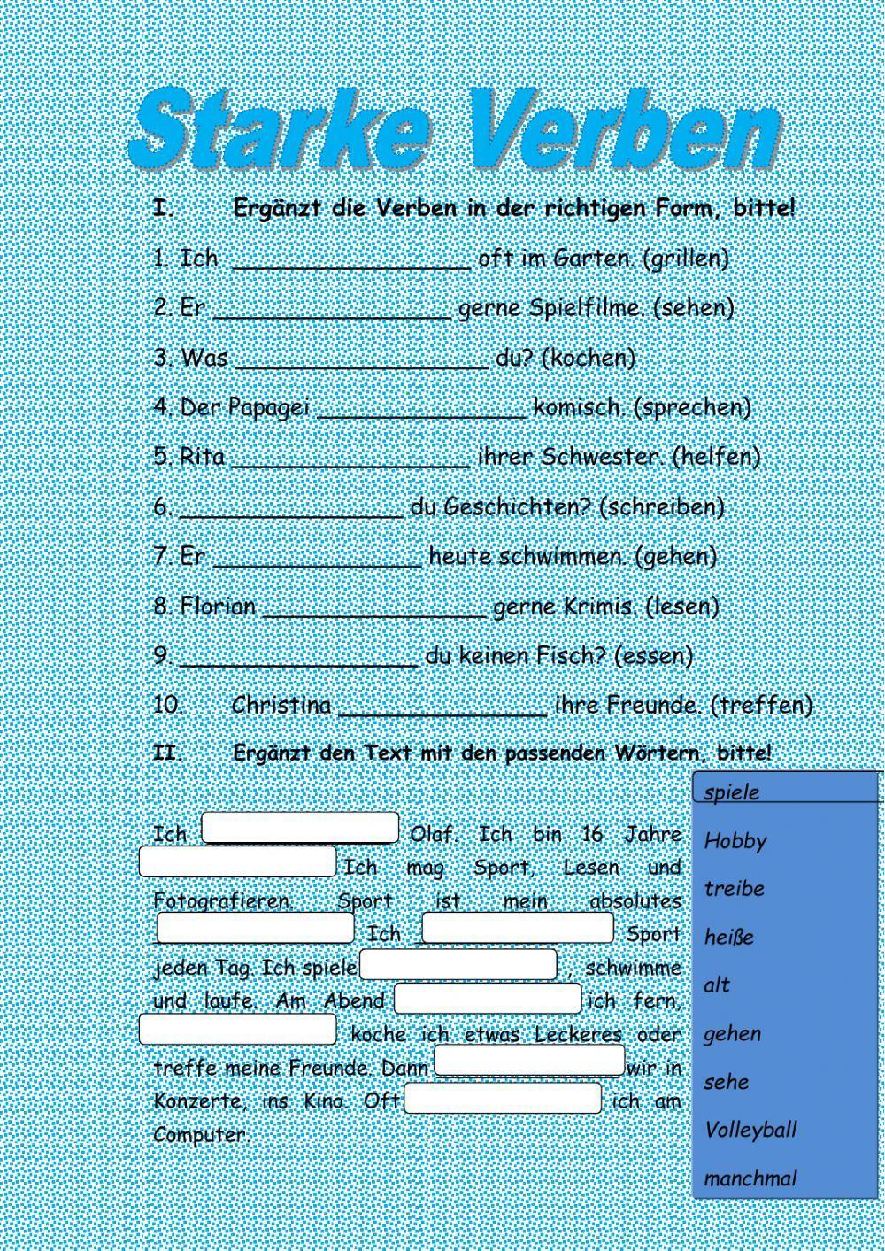 Meine Familie und Hobbys Meine Familie und Hobbys