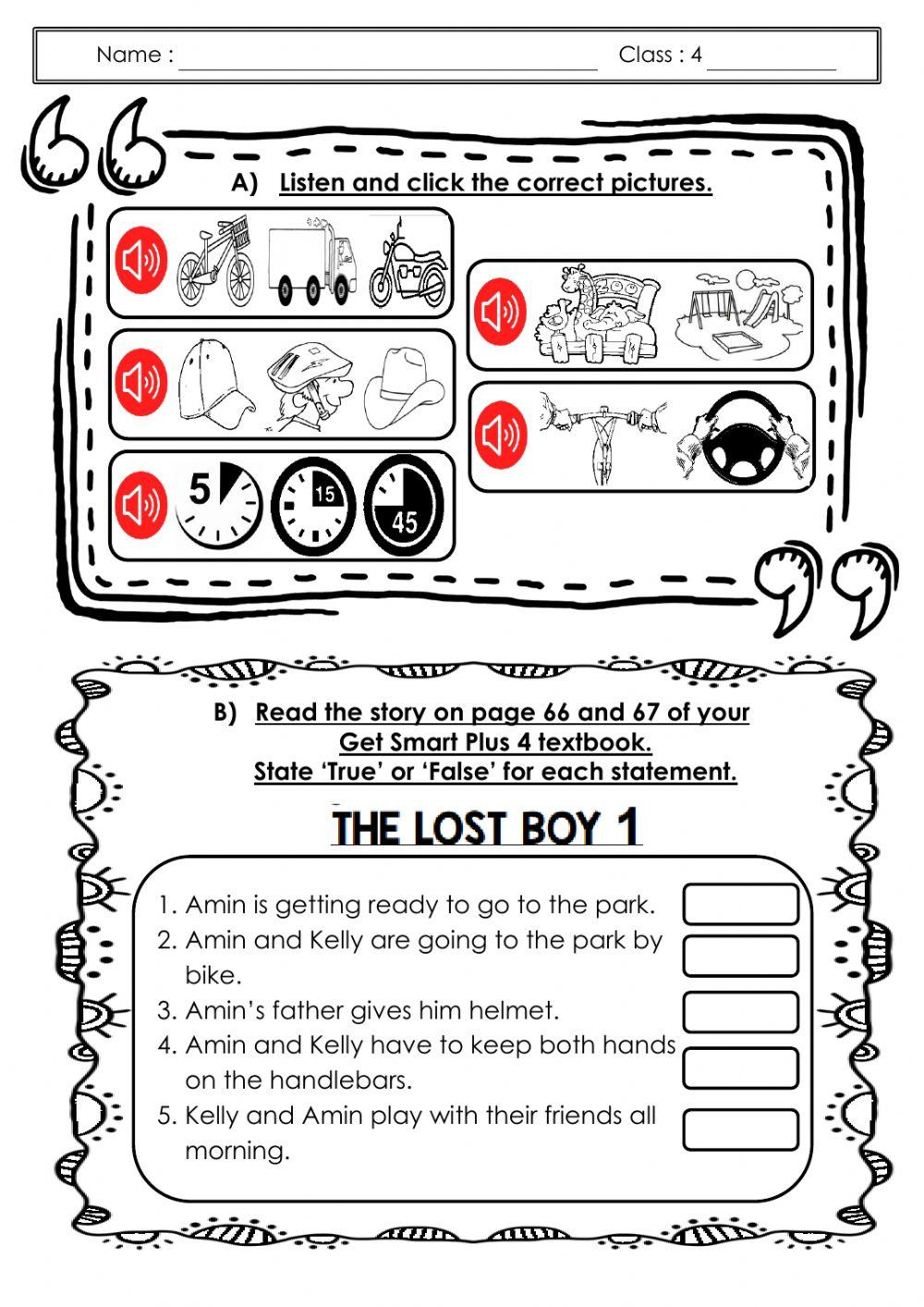 CEFR Y4 Module 6 : The Lost Boy 1