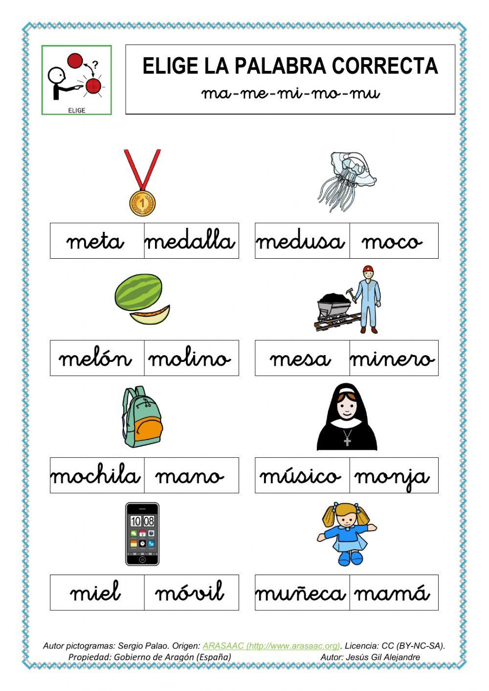 Lee y elige la palabra correcta