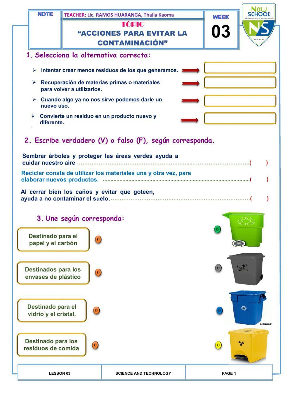La contaminación ambiental-acciones para evitarlo
