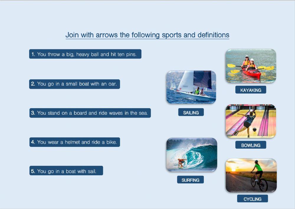 Sports descriptions 1