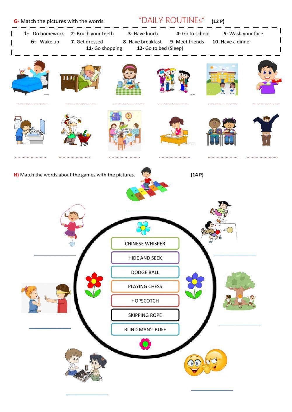 5th Grade 1. Dönem 1. Yazılı Sınav