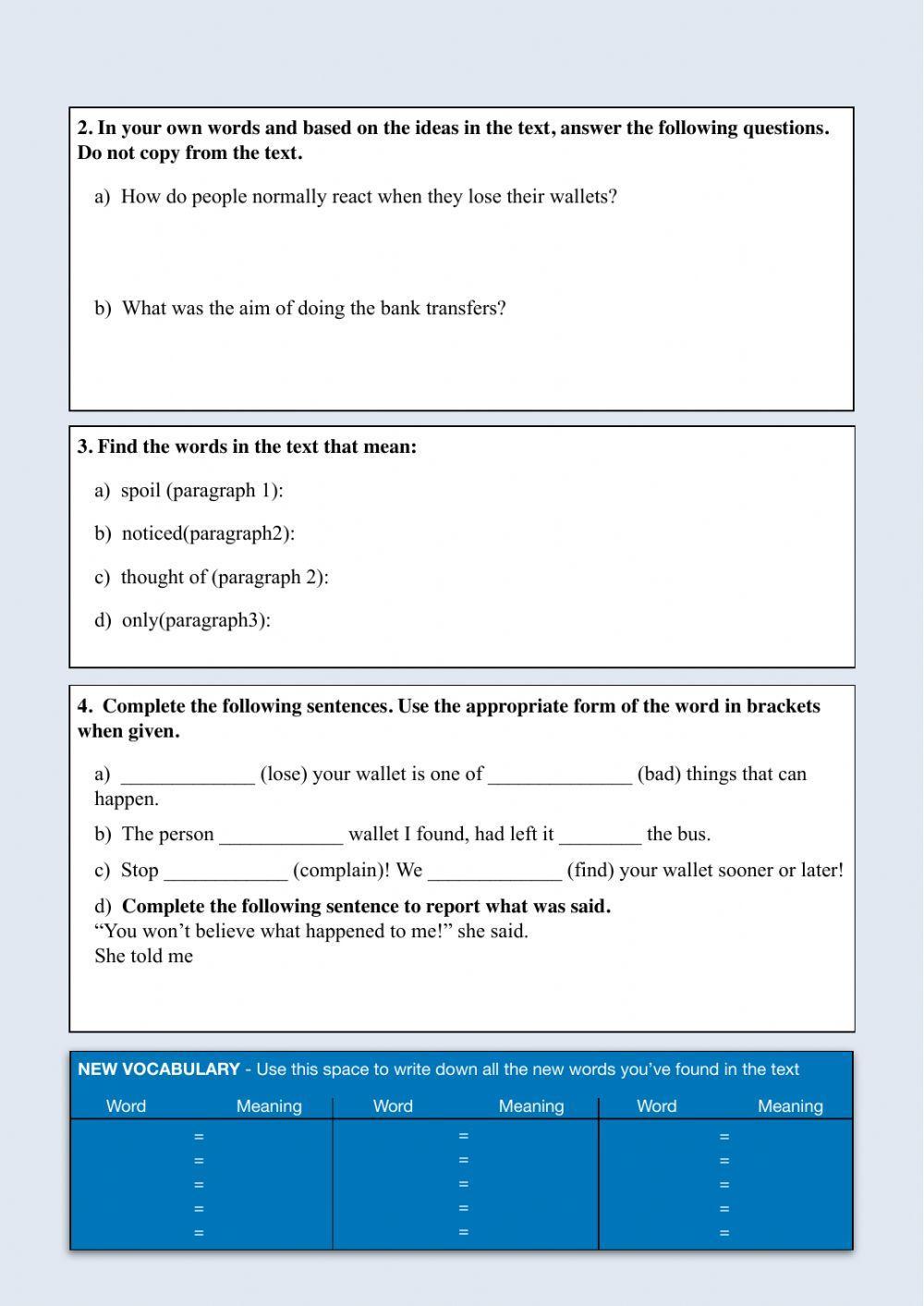 EvAU Test - Lost and Found