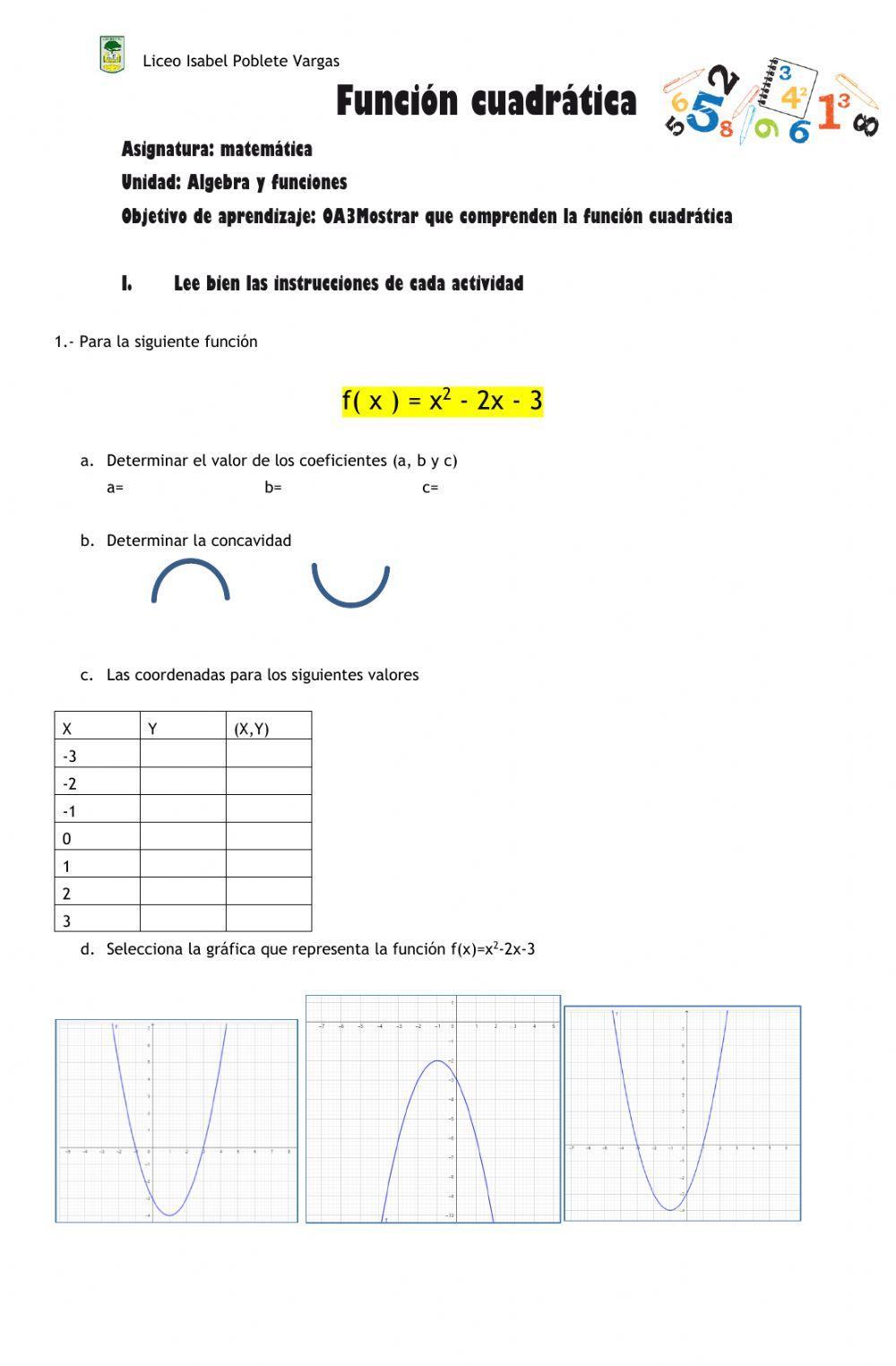 Función cuadrática