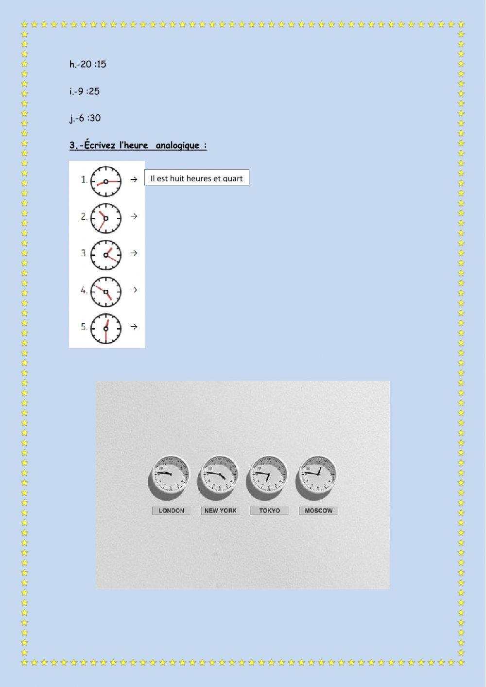 Quelle heure est-il?