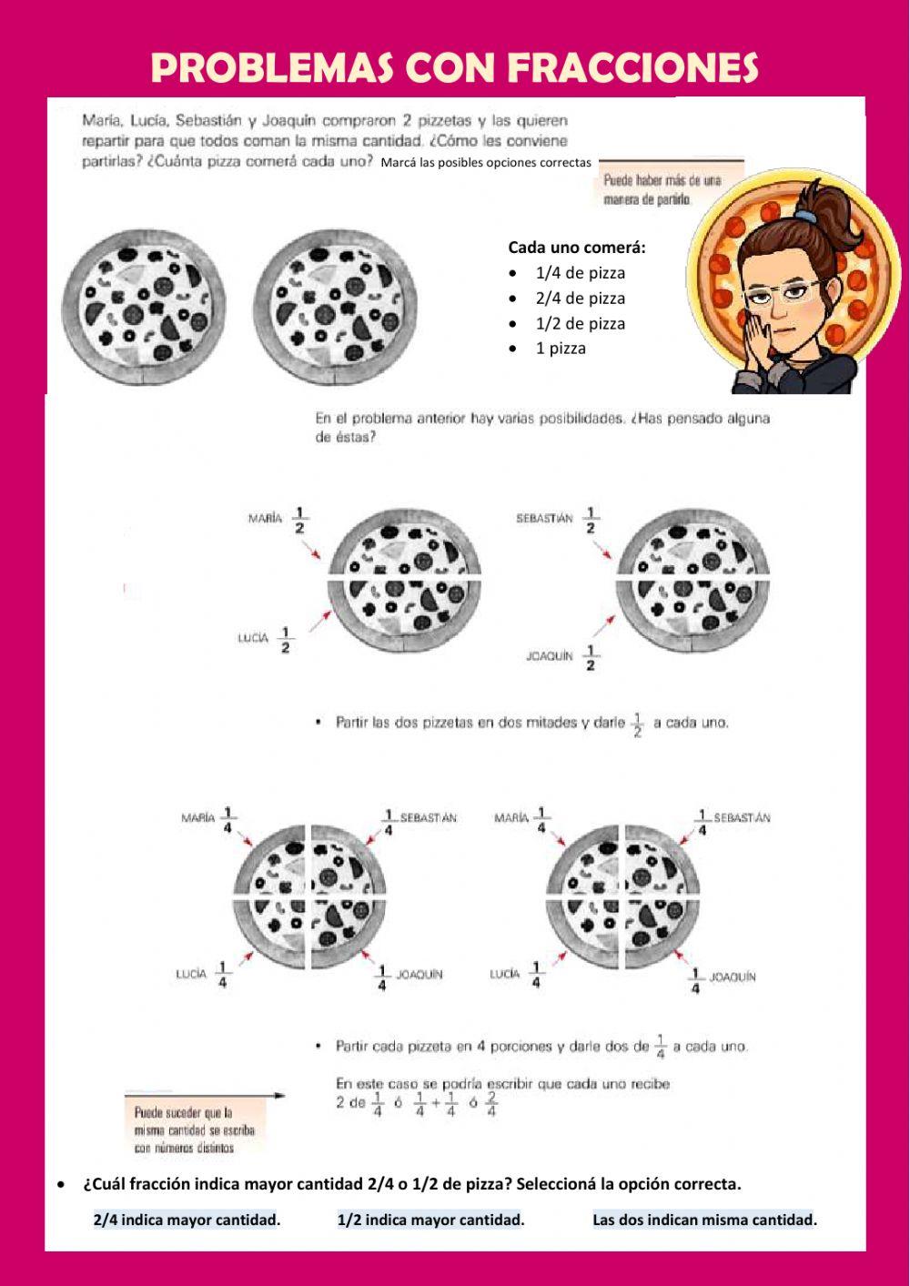 Problemas con fracciones