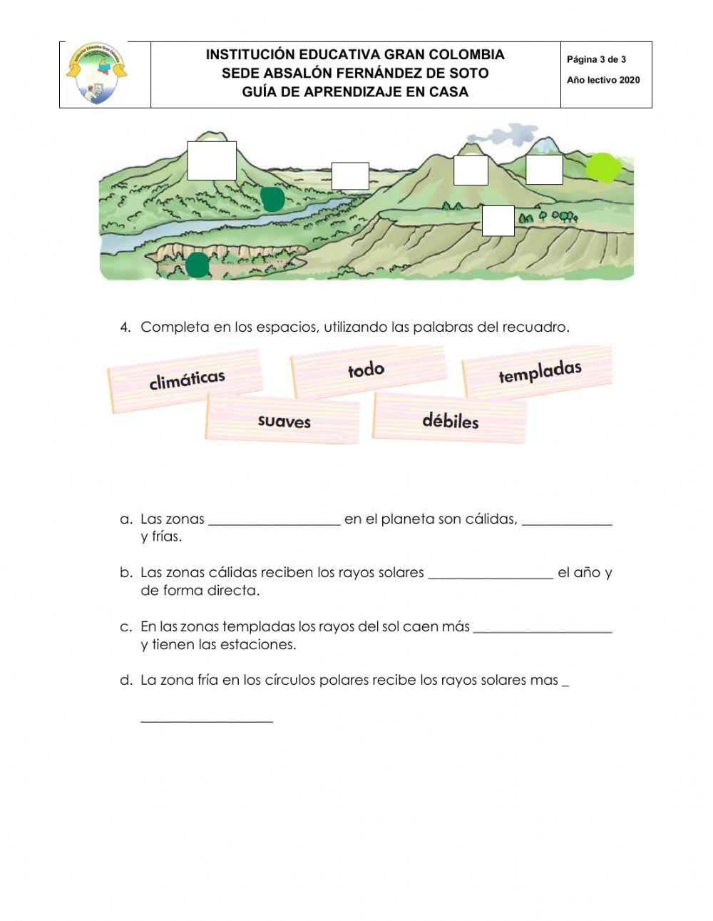 La zonas climáticas