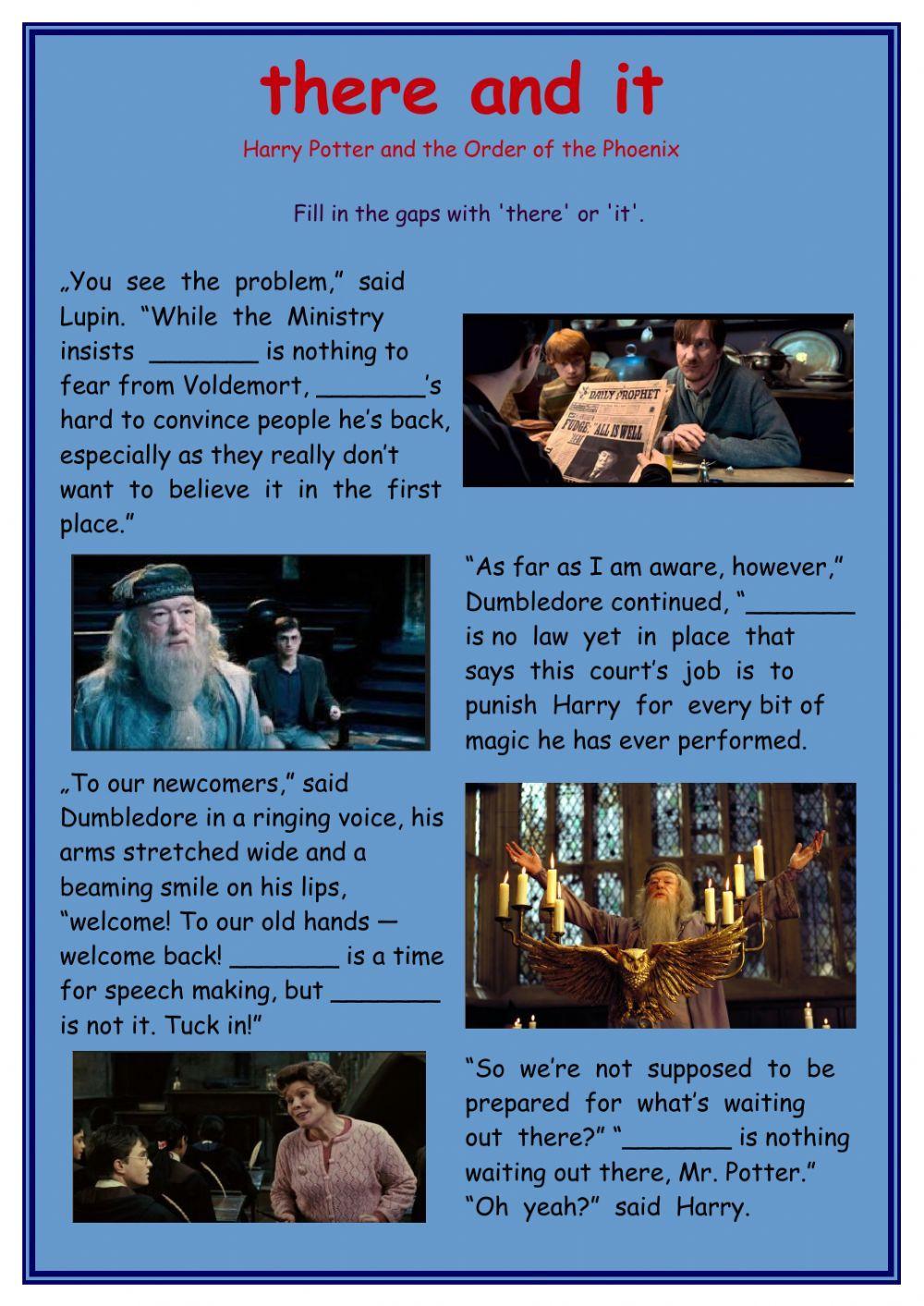 There it in Harry Potter book