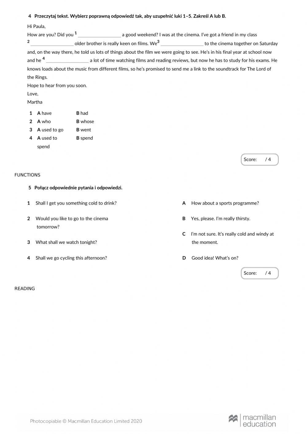 Brainy 7 Unit 1 Basic test