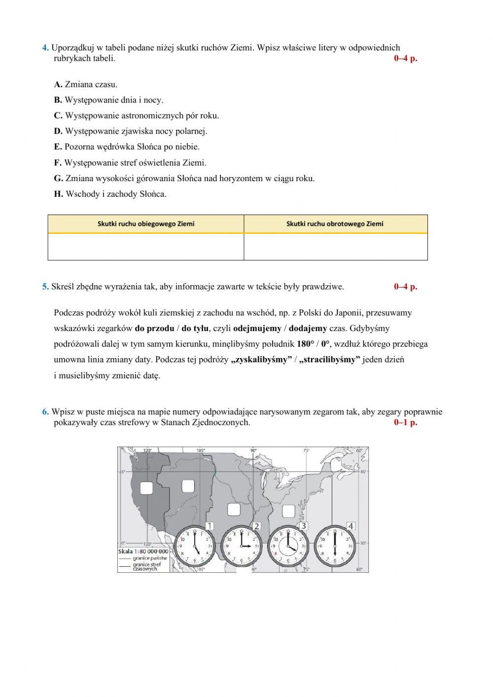 Ruchy ziemi klasa 6 geografia 6195231 msobala66 live