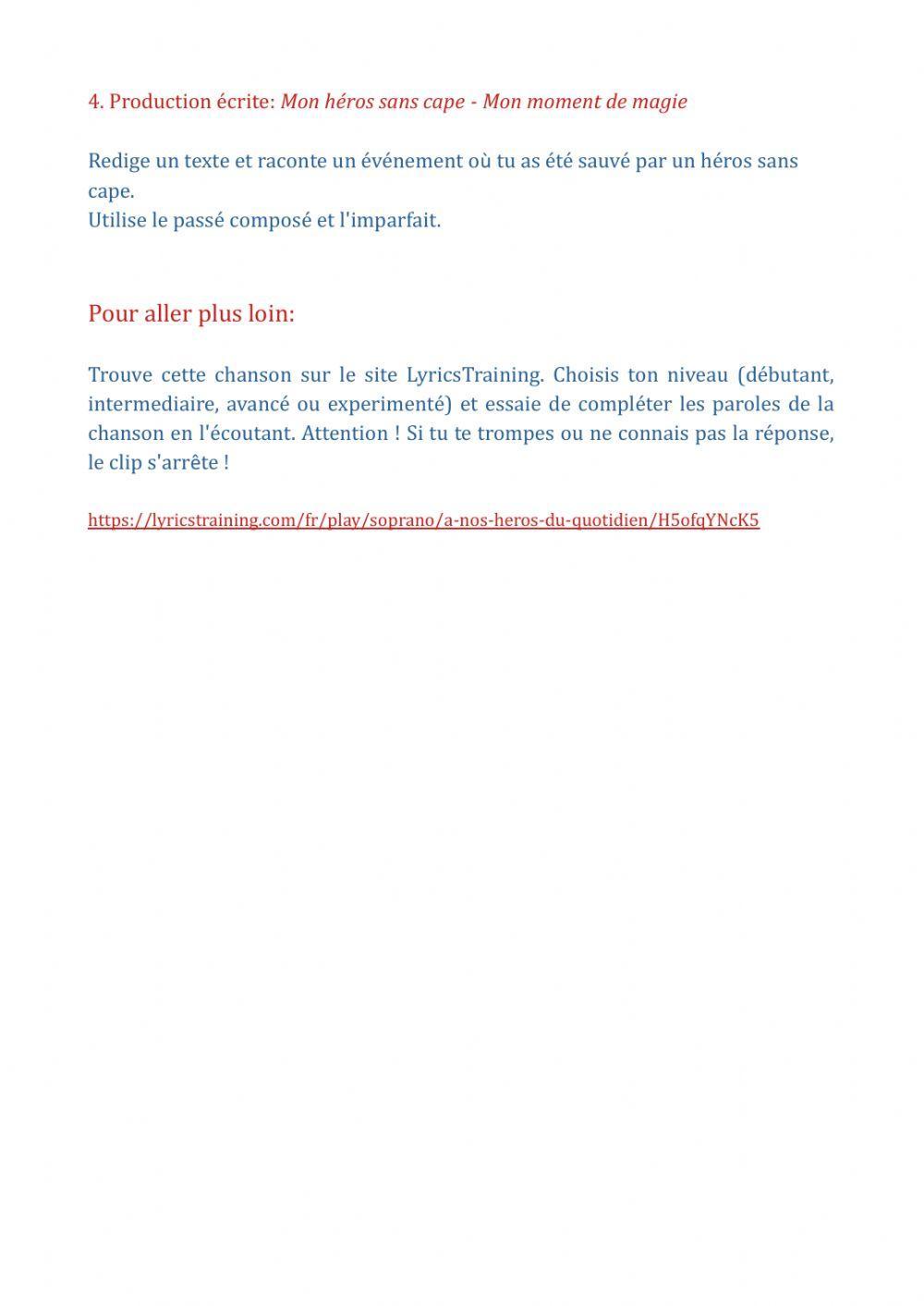 Soprano: A nos héros du quotidien