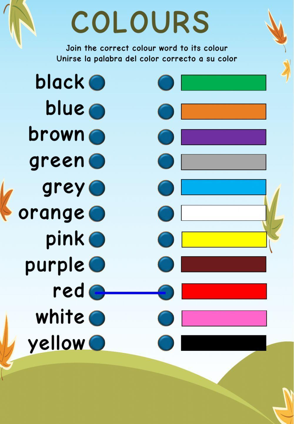 2021 Starters Vocabulary A4 LW Colours 1