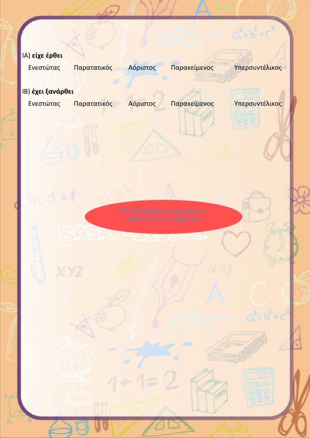 Τι χρόνος είναι