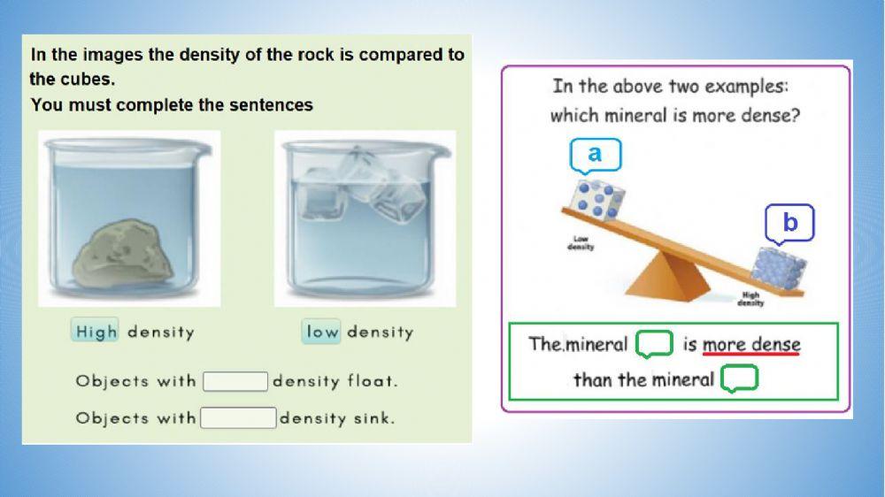 Mass, Volume and Density