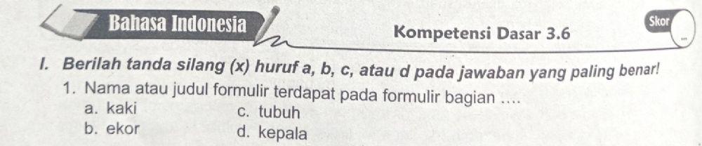 Bahasa Indonesia kelas 6 tema 5
