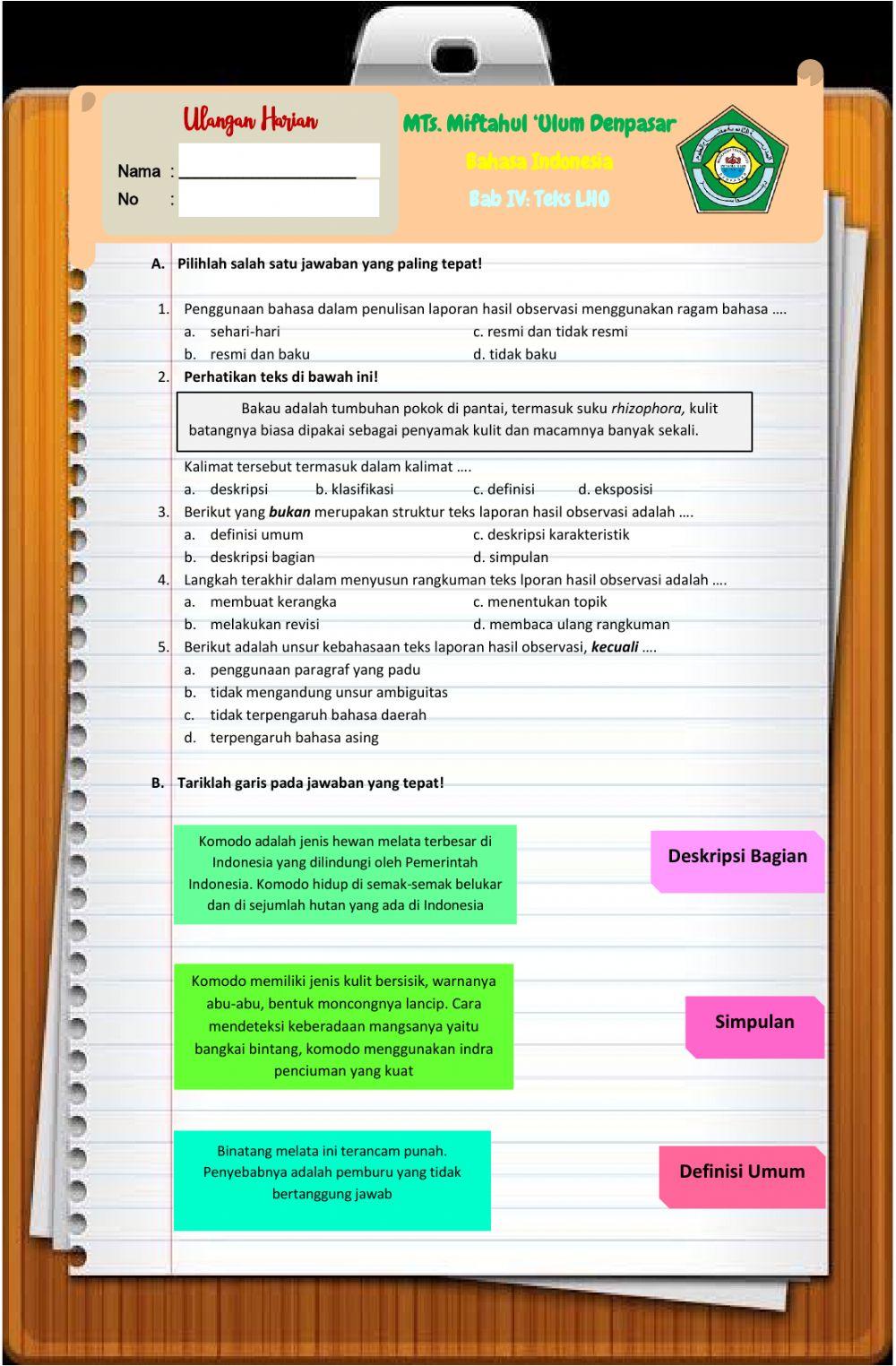 Ulangan Harian Bab 4