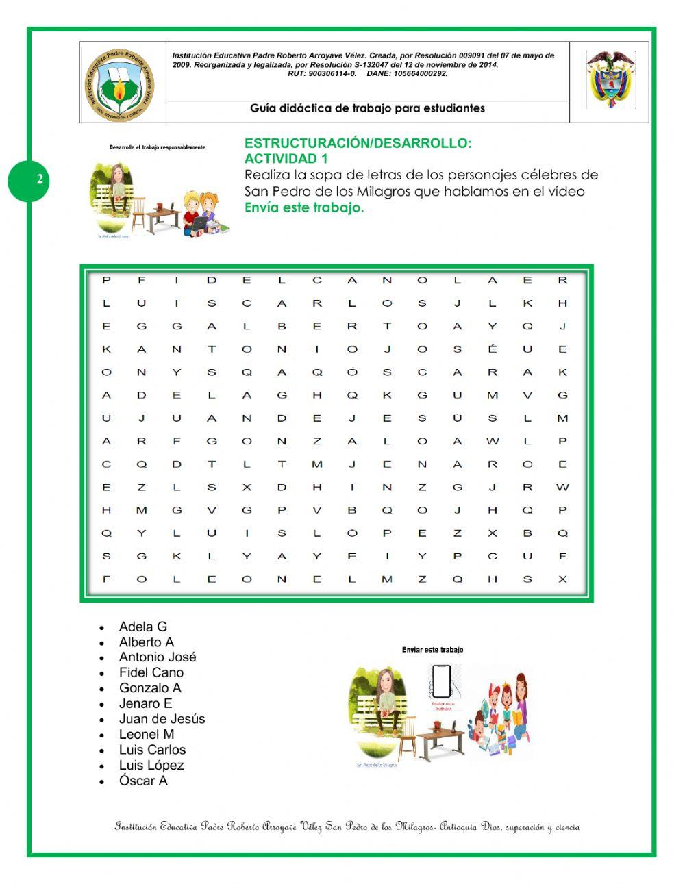 Personajes  ilustres de San Pedro de los Milagros