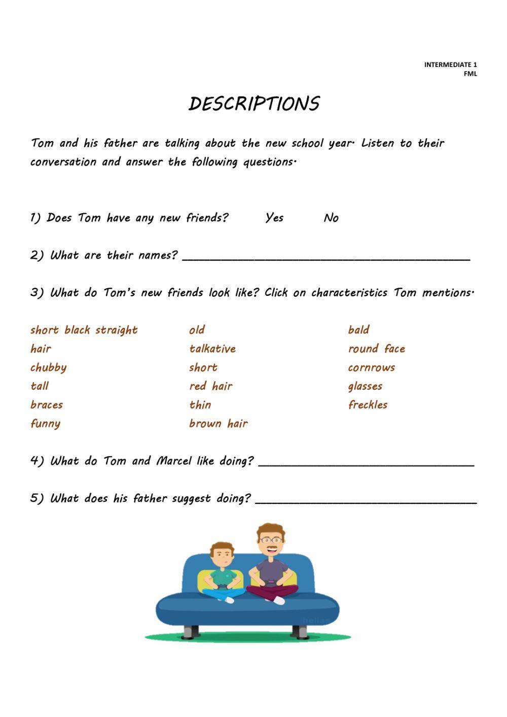 Appearance: descriptions